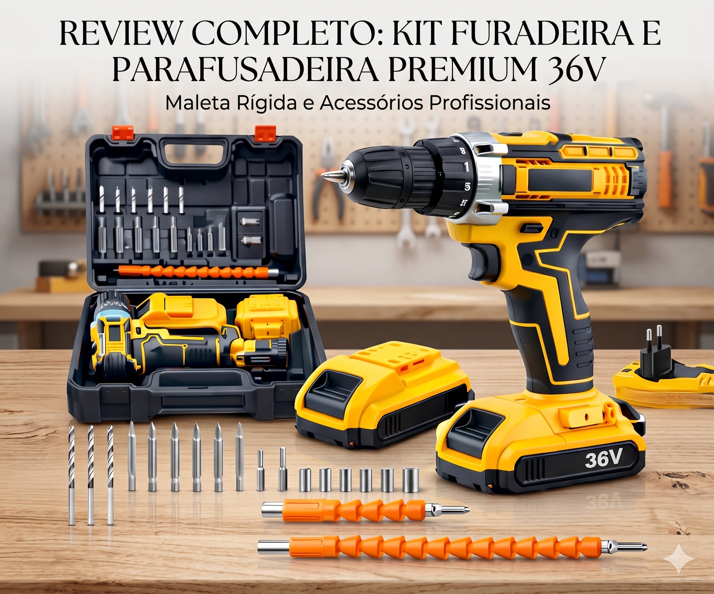 Review: Furadeira e Parafusadeira de Impacto Sem Fio (Linha Premium) Vale a Pena?